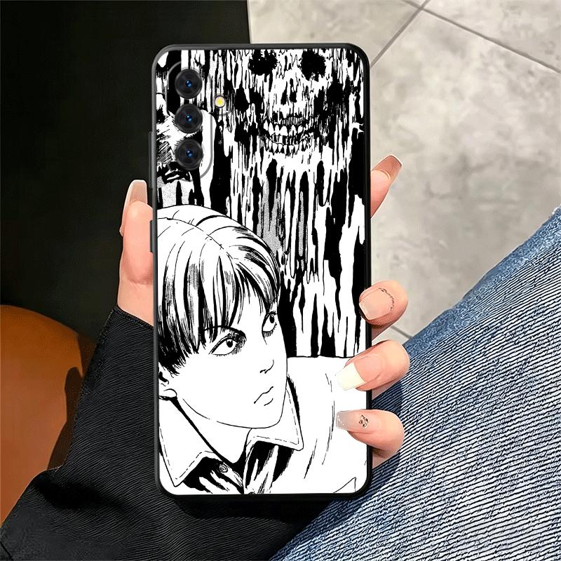 Japanese Horror Anime Soft Phone Case for Samsung A17 A37 A57 A16 A26 A36 A56 A15 A25 A35 A55 A14 A24 A34 A54 A13 A23 A33 A53 A5