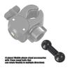 4Pcs Plastic 17mm Ball Adapters Plastic Extension Bar Suitable for Motorcycle Mounts Phone Action Camera Holders