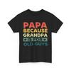 Papa Because Grandpa Is For Old Guys Shirt, Grandfather Father's Day Shirt