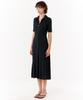 LETTRE DE LE TOILE Cole Button-Up Midi Dress (Black)
