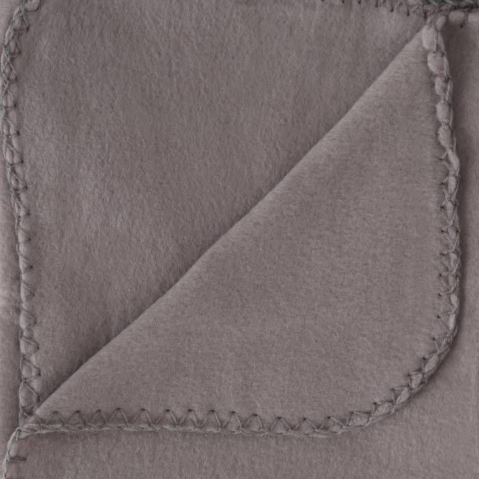 Fleece-Plaid mausgrau 125x150cm - Atmosphera Innenarchitekt