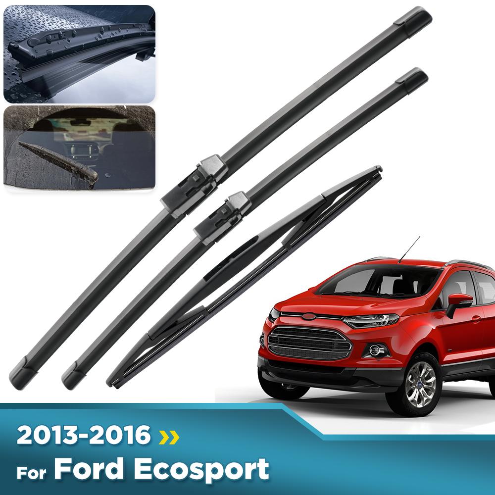 For Ford Ecosport 2013-2016 2014 2015 Vindusvisker Front- og Bakviskerblader Frontrute Vindskjerm Vindusbørster 22"+16"+11