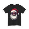 Cool Santa Claus Face Retro Sunglasses Christmas Unisex 100% Cotton T-shirt Mens Tees Top