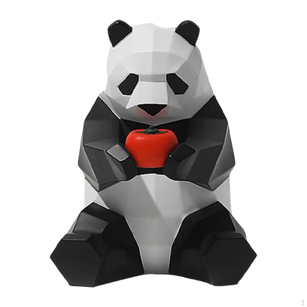 Entzückende Panda-Skulptur für Heim- und Bürodekoration