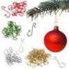 40/100Pcs Christmas Metal Star Decorations S-shaped Hooks for Christmas Tree Hanging Wreath Pendant Clasp New Year Ornaments