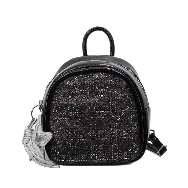 Schoolbag Summer Bag Women's Hand Underarm Pillow Bag 1011 New Rhombus Hot Diamond Denim Blue Shoulder Fashion Crossbody Bag