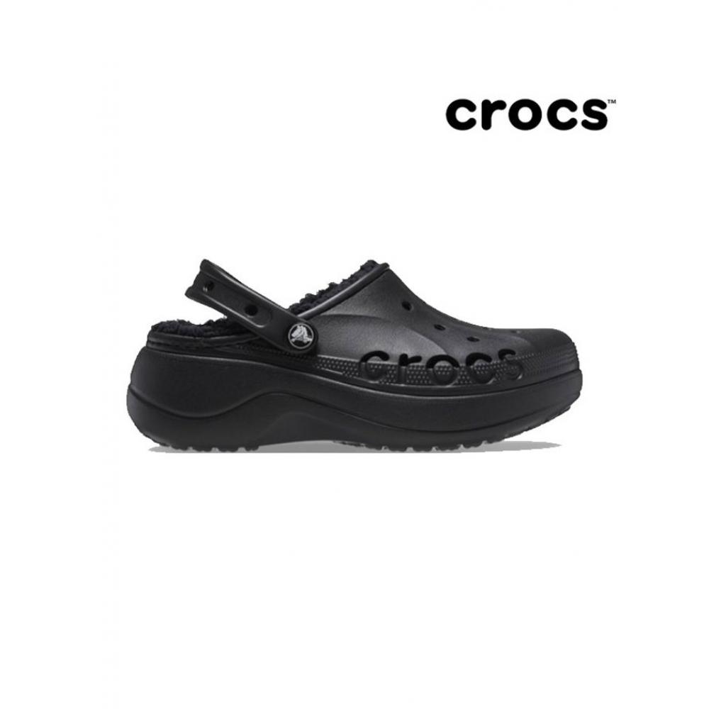 

Crocs Womens Vaya Platform Lined Clogs Black 208708 001 W7240