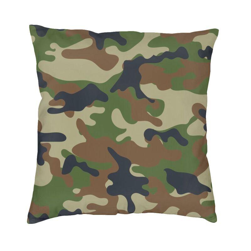 Jigsaw Puzzle Lover Pieces Camo Pattern Puzzler Woodland Luxury Pillow Cover Living Room Decoration Camoflage Cushions for Sofa