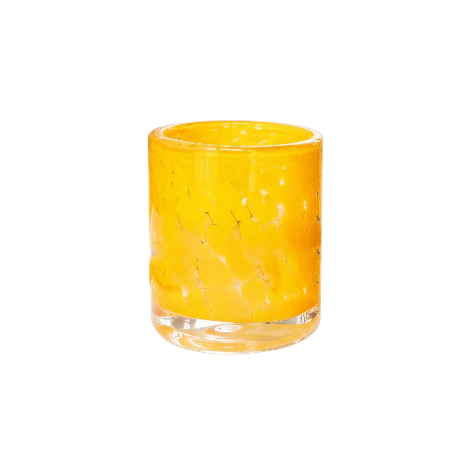 Halloween Flower Patch Dot Pattern Glass Cup Decorative Drinking Glass One Size