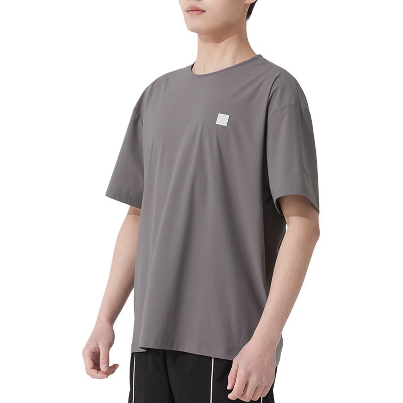 Puma Laufen Fitness Training Bequem Atmungsaktiv Stilvoll Kurzarm T-Shirt Herren Oberteile Grau 689289-71