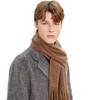 Men's and Women's High-End Wool Cashmere Scarf - Korean Style Solid Gray, Versatile Winter Accessory