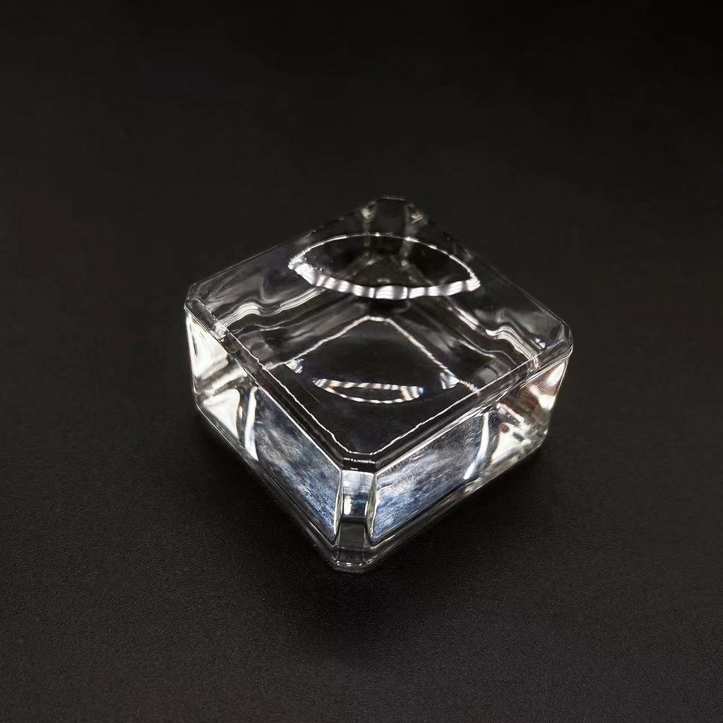 Square Glass Crystal Sphere Base Transparent Support Glass Holder Ball Display Stand Pedestal Holder Home Decoration Accessories