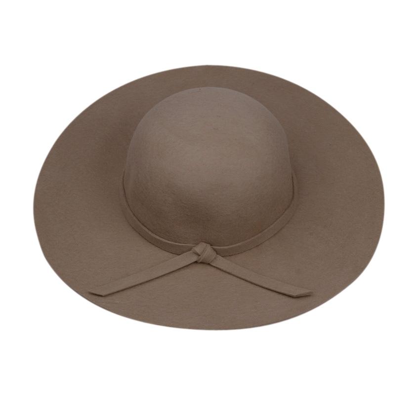 2017 Neue Hüte für Damen Vintage Wollfilz Knautschbar Breitkrempig Glockenhut Schlapphut Top-Kappen