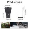 for Jeep Wrangler Locking Hood Hinge Hi-Lift Farm Jack Mount A Set of Brackets For Thousand Pound Top Lift Support Bar