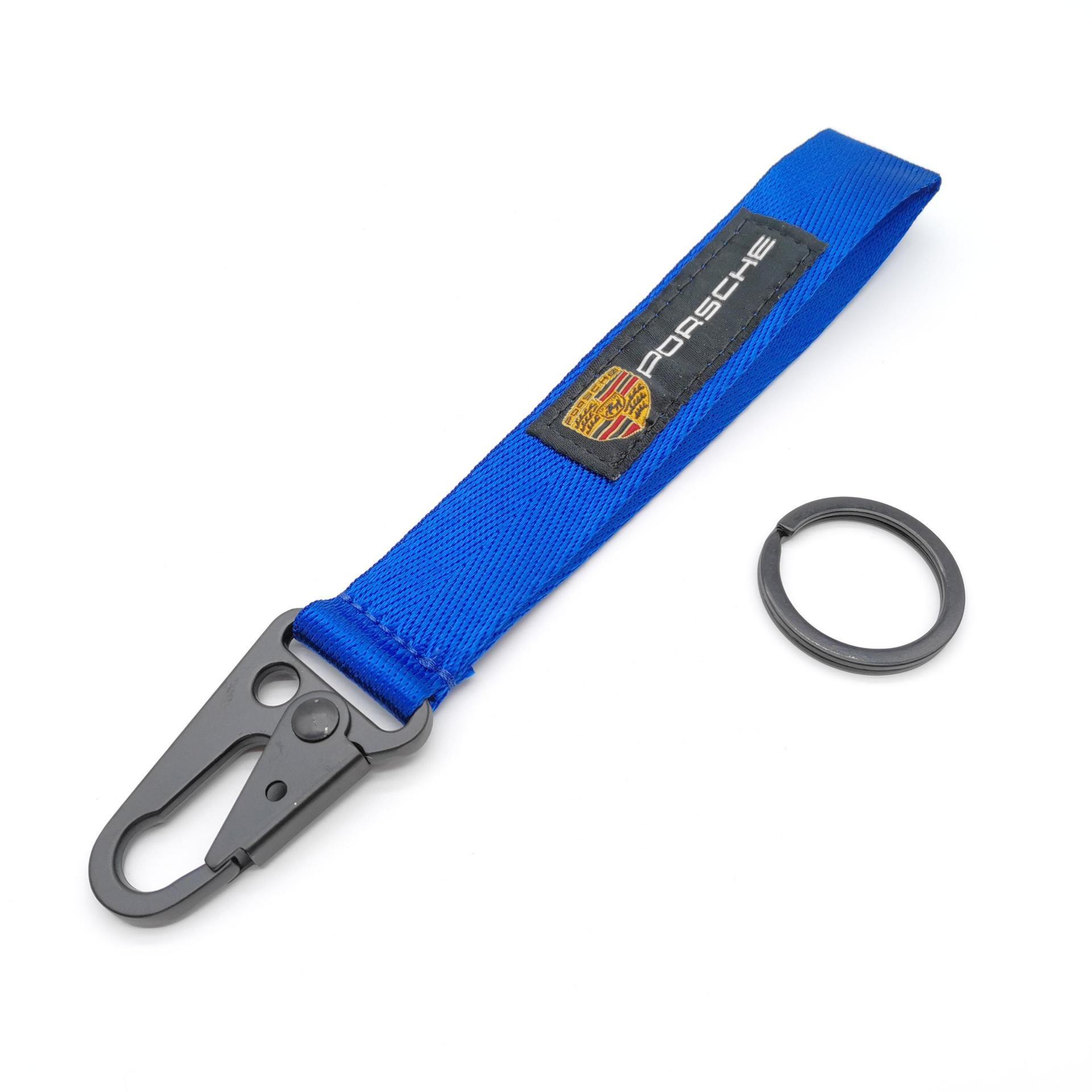 

Mountaineering Car Keychain Key Chain Ring Lanyard Strap Gifts For Porsche 911 718 Cayenne Cayman Panamera Macan Taycan Boxster