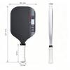 Pickleball Paddle T700 Carbon Fiber Set with Hard Includes 4 High Lightweight 2-Piece Case, Balls, Rebound,