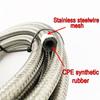 AN4 AN6 AN8 AB10 Fuel Hose Oil Gas Cooler Hose Line Pipe Tube Stainless Steel and Nylon Braided Inside CPE Rubber 1-5M FUEL HOSE