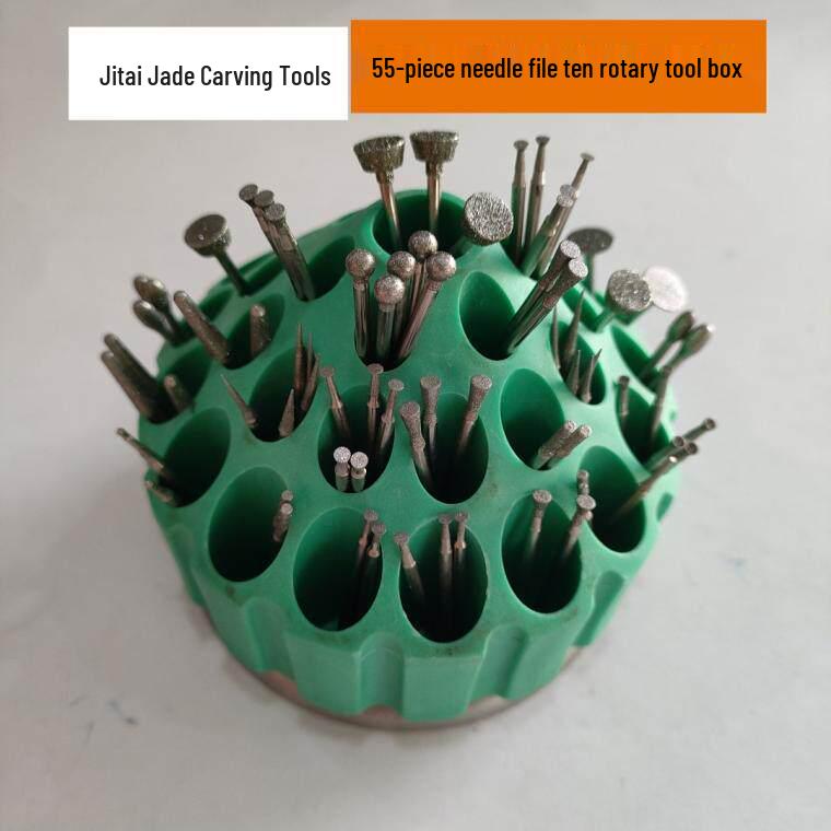 Diamond Jade Carving Tool Set: Polishing & Grinding Needles for Stone