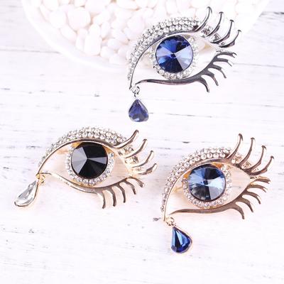 Moda Mizaç, Kişilik Trendi, Elmaslarla Dolu, Kristal Göz Broşu