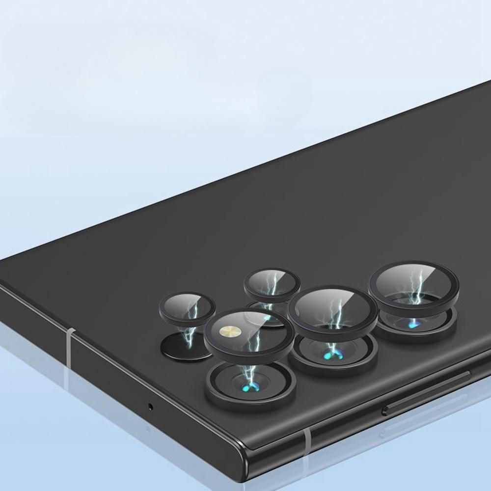 Hochwertiges Metallkameraglas für Samsung Galaxy S24 S25 S23 S22 Ultra. Rücklinsenringabdeckung für Samsung S24 S24Ultra Protector