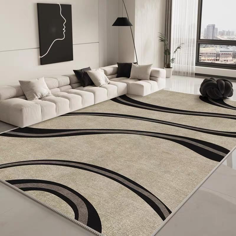 French Circle Pile Carpet Light Luxury Large Living Room Coffee Table Mat Home Decor Bedroom Carpet Soft Comfortable