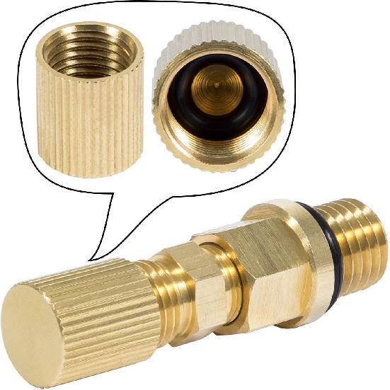 E-cowlboy 6.0L for Powerstroke Fuel Pressure Test Fitting Adapter for 2003-2010 Ford Diesel Engine(With Schrader Valve)