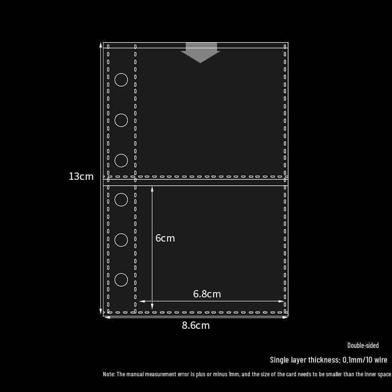 A8 Custom Minimalist PP Twill 5-Hole Transparent Ring Binder Shell for Journals