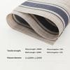 Pvc Striped Placemats, Heat Resistant Non-Slip Easy Clean For Home Dining Kitchen Parties & Daily Use