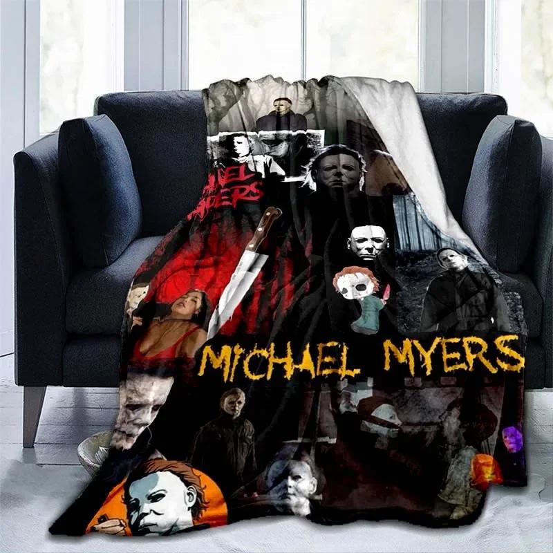 Michael Myers Blanket Super Soft Plush Flannel Blanket Living Room Bedroom Sofa Blankets for Beds Blanket Gift
