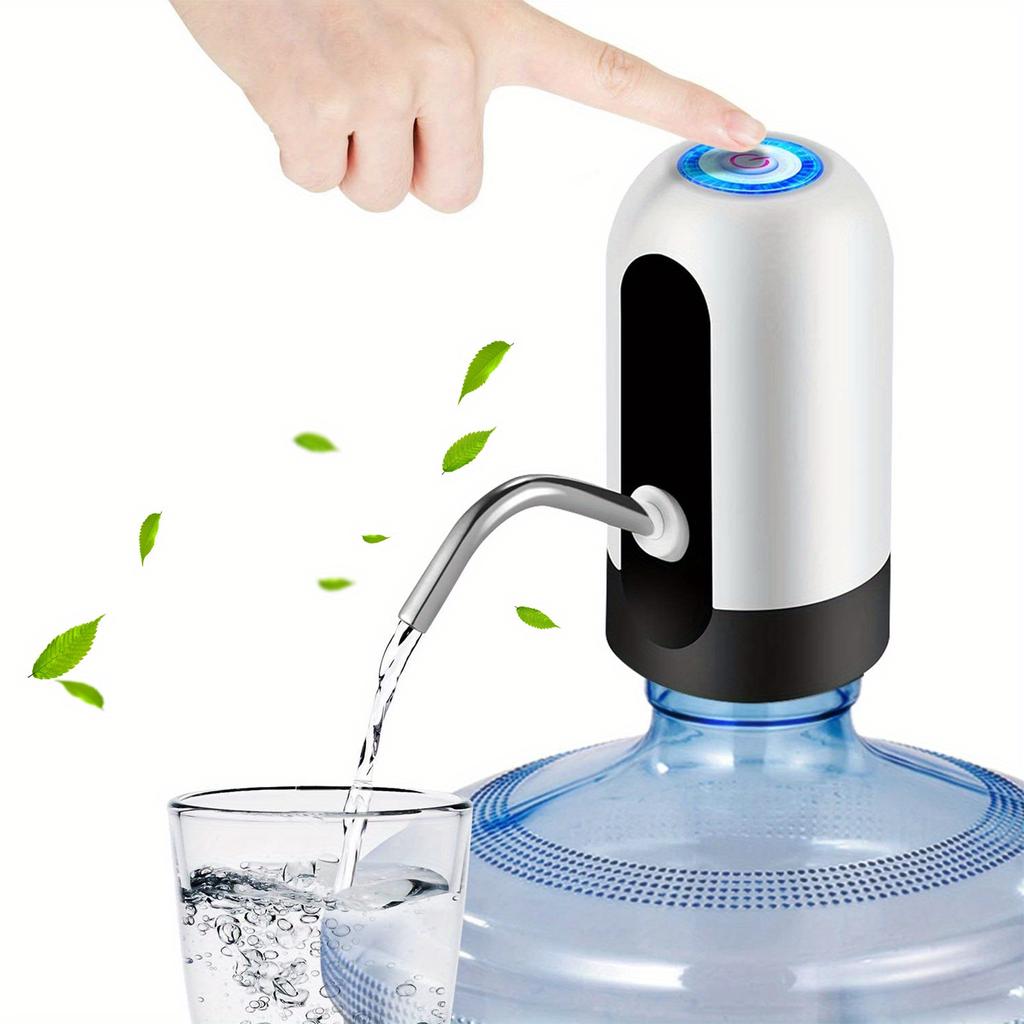 1pc Water Bottle Pump  Electric Water Bottle Pump  USB Rechargeable Automatic Drinking Water Pump For Universal 3-5 Gallon Bottles