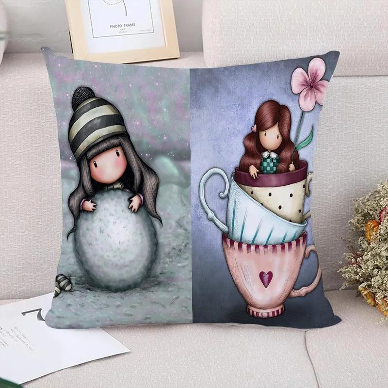 Gorjuss Couple Pillow Pillowcases  Decorative Cushion Cover Luxury Pillowcase Decor  Sofa Cushions Pilow Cases