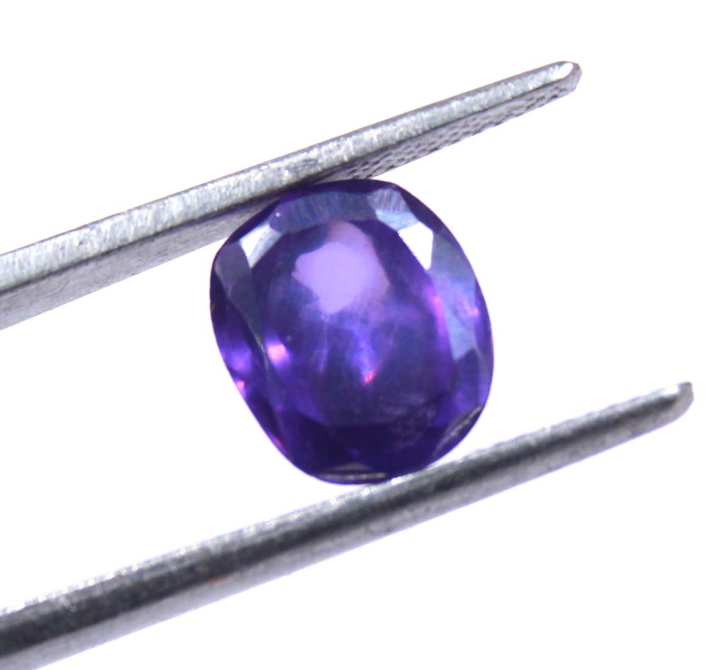 7.50 Carat Exclusive Big Offer Certified Purple Sapphire Cushion Shape Kashmiri Gemstone SN42
