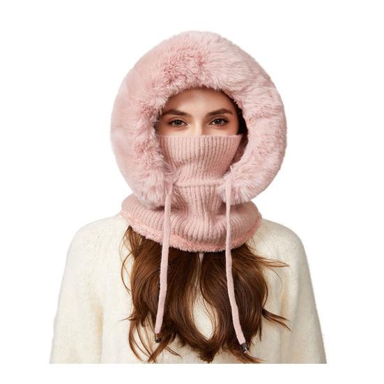 

Уличный головной убор 3 в 1 Шапка Шарф Съемный комплект защиты лица Регулируемая посадка по лицу Ветрозащитная Теплая Вязаная Флисовая Шапка для холодной погоды