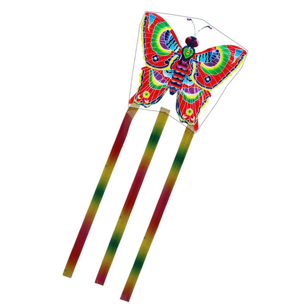 Flying Butterfly Kites Outdoor Toys For Children And Adults Plastic Kite Cartoon I0W2