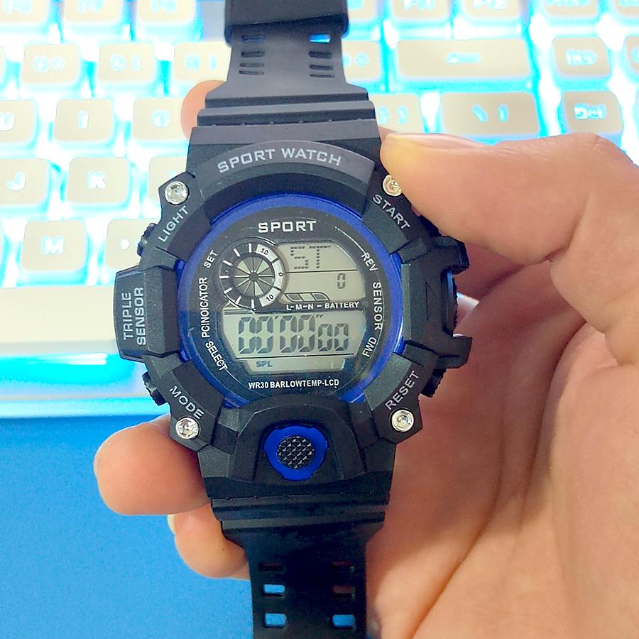 Men Sports Watch Outdoor Multifunction Life Waterproof Electronic Watch Stopwatch LED Digital Wristwatches Sport Clock for Kids