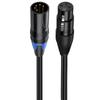 30cm XLR Audio Adapter Cable 3Pin Male to 5Pin Female & 3Pin Female to 5Pin Male Balanced Signal Cord For Microphone DMX Stage Light Audio Equipment