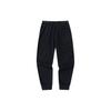 Anta Loose Fit Casual Solid Color Knitted Sports Pants Unisex pants Black 172428305-1