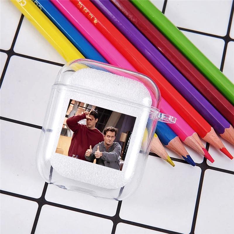 

Central Perk Friends TV Earphone Case For Apple AirPods 4 3rd 2 Pro3 Dustproof Transparent Cover For Airpod 1 3 Protective Funda AirPods 3rd