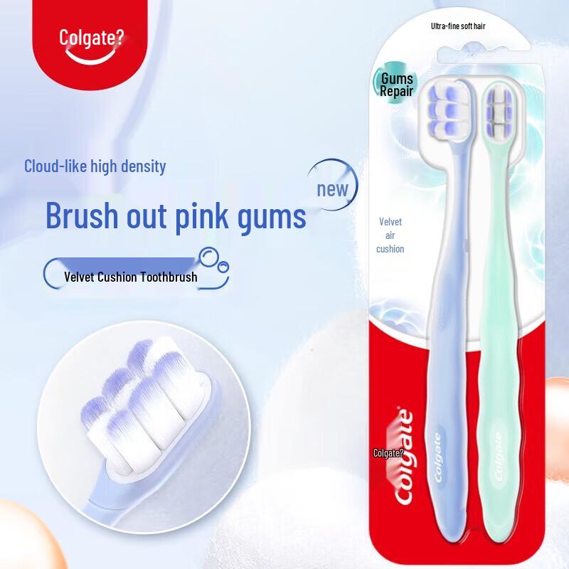 Colgate Velvet Cushion Toothbrush (2-Pack)