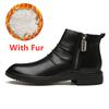 Winter Boots For Men Luxury Chelsea Shoes Fashion Side Zipper Genuine Leather Business Dress Men'S Boots Handmade Casual Shoes
