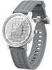 EUTOUR Magnetic Casual Quartz Watch with Magnetic Ball 40mm Rubber Silver Men's Watch, Creative, Stylish, Simple, Design, Dial, Band,