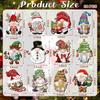24PCS/Set Wooden Christmas Tree Ornaments DIY Hanging String Craft Xmas Atmosphere Christmas Pendants Party Supplies