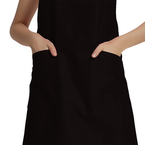 This stylish, simple, neck-hanging apron is perfect for both men and women, perfect for cafes, cooking classes, or any occasion. Features include larg