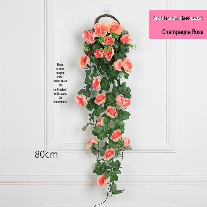 Artificial Flower Vine Indoor Wall Hanging - Green Trailing Plant Décor