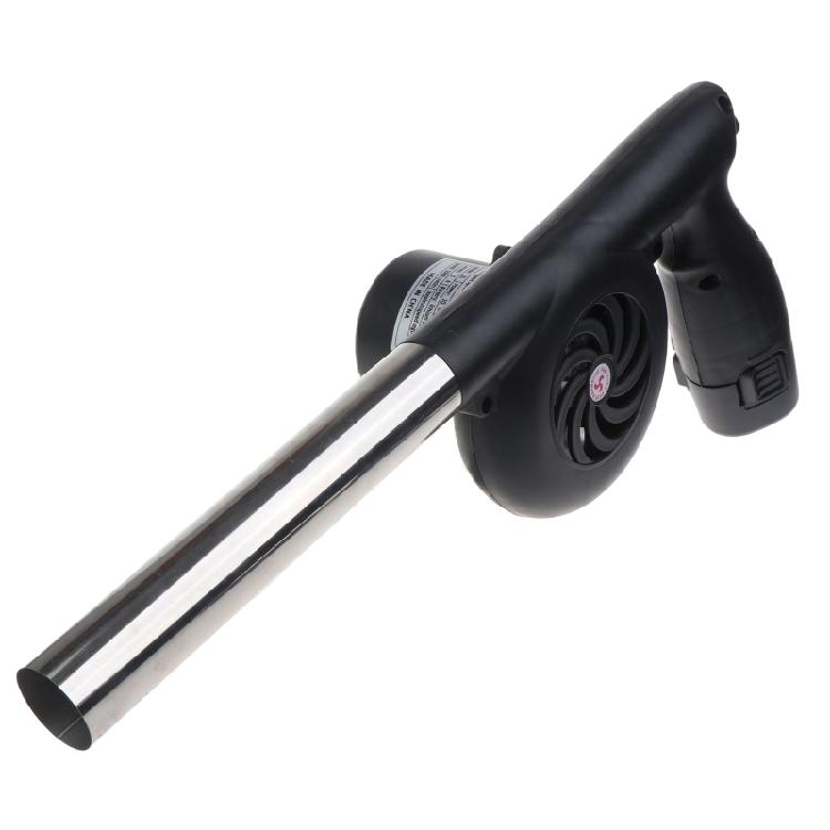 Electric BBQ Fan Air Blower DC12.6V Camping Cooking Stove Bellows +2x Batteries