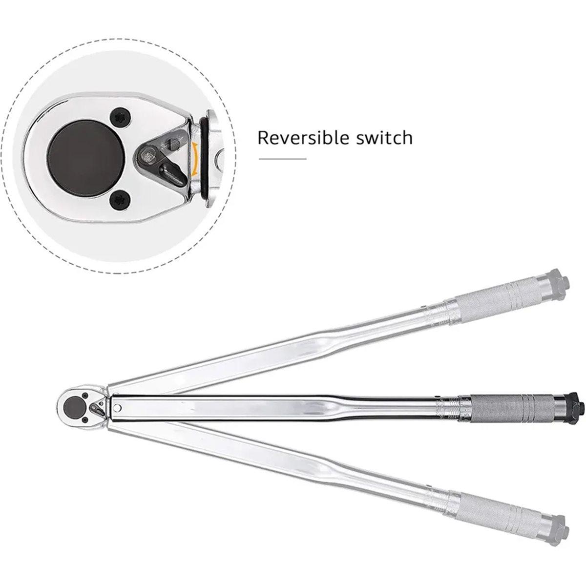 

Torque Wrench Square Drive Ratchet Wrench Repair Spanner Key Hand Tools with Box 19-110nm China Mainland