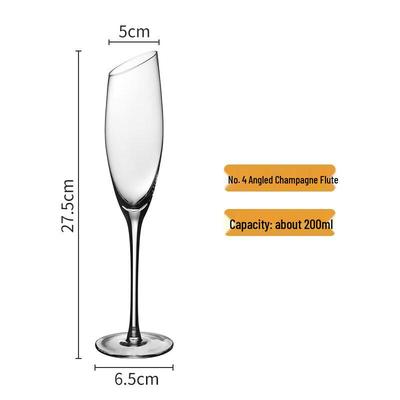 ZISIZ Lead-Free Crystal Handmade Champagne Glass