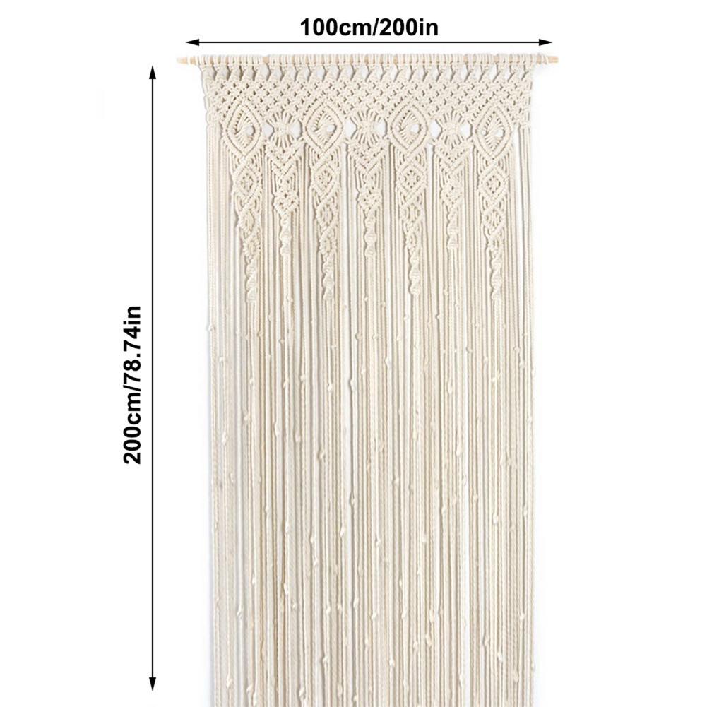 Wall Hanging Curtain Boho Door Window Hanging Curtain Woven Tapestry Wall Decor Home Ornament For Apartment Bedroom Living Room
