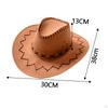 Cowboy Hat with Bandana Cosplay Accessories Casual Sun Hats Women Men Summer Cowgirl Halloween