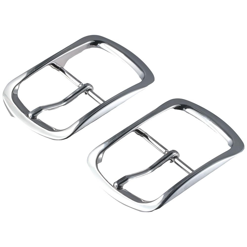 2pcs Rectangular Stainless Steel Belt Buckles Single Prong Belt Buckles  for 1.5 Inch/38mm Belt
